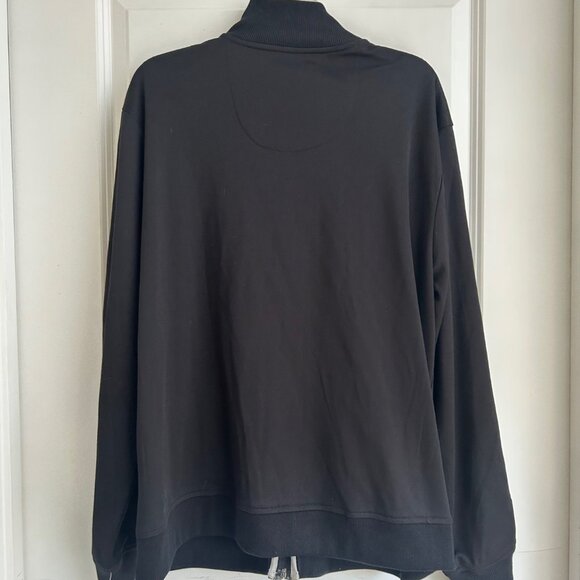 Vintage Structure Track Jacket XL Black Y2K 90's Striped Punk Streetwear Casual - Picture 12 of 13